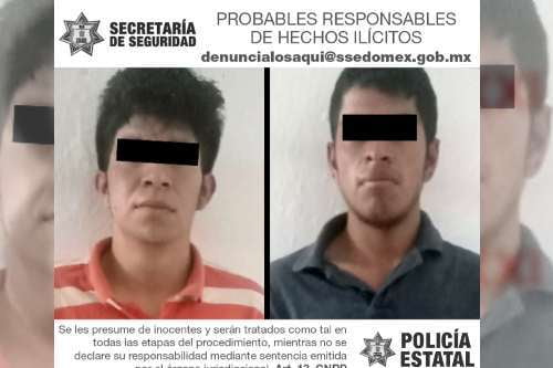 Detienen a dos individuos en Zumpahuacán por tratar de evadir a la justicia y portación de arma de fuego